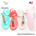 Jieyang low price PVC ladies jelly sandals 2016